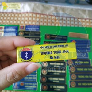 Biển tên Bác sỹ, Y tá, Dược sỹ, KTV